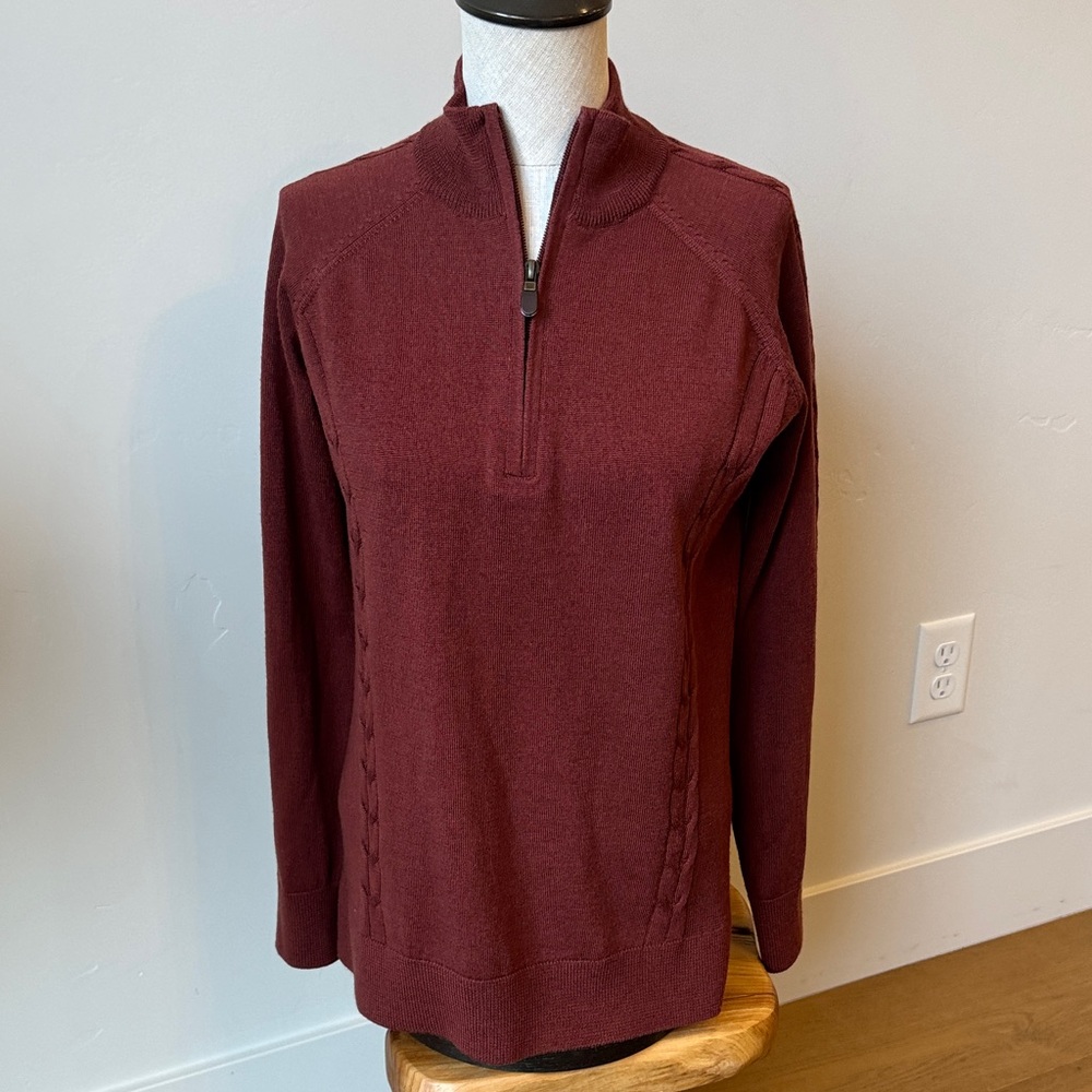 Orvis Women's Half-Zip Merino Wool Sweater